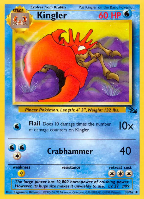 Kingler Uncommon 38/62